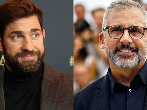 La emotiva reunión de “The Office”: John Krasinski y Steve Carell se reencontraron en una nueva película