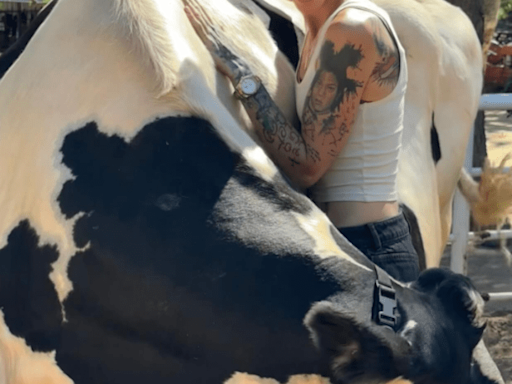 Actress Ruby Rose Visits The Gentle Barn and Instantly Falls in Love