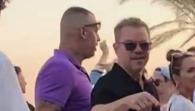 Matt Damon is evacuated from Mykonos bar