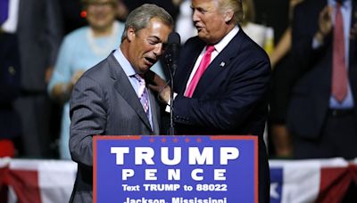Trump congratulates pal Nigel Farage for his 'big win'
