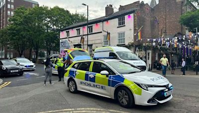 Police descend on Gay Village and arrest 'bleeding' man after 'throwing glasses inside bar'