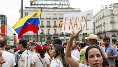 Venezolanos se manifiestan en Madrid contra el "megafraude electoral"