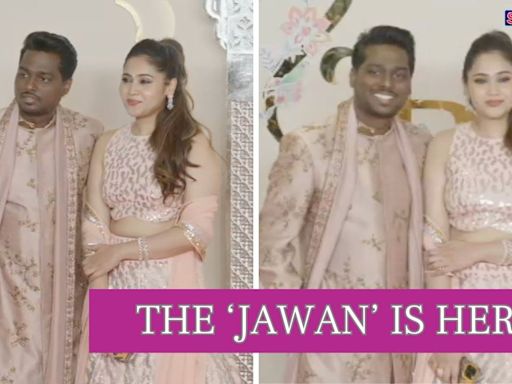 Director Atlee & His Wife Priya Mohan Get Papped As They Attend Anant & Radhika's Wedding - News18