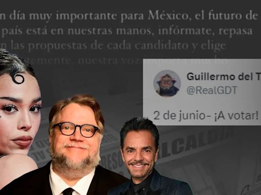 Las celebridades mexicanas que han llamado al voto desde el extranjero