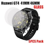 5 片裝  華為手錶 GT 4 GT4 46MM 41MM 鋼化玻璃膜 智能手錶 屏幕 保護膜 2.5D 9H 高清膜