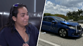 ‘It's scary': Mother who crashed with daughter in car says cop cut her off