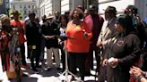 Black community leaders speak out against racist graffiti at SF City Hall; mayor says she's target
