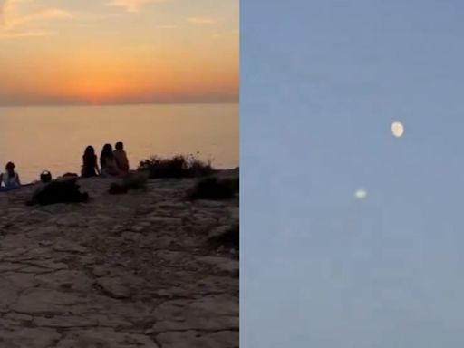 UFO over Spain? Tourist astonishing video captures mysterious object vanishing in seconds