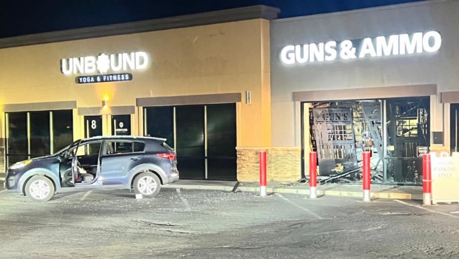 Stolen vehicle used as battering ram to rob Orangevale firearms store