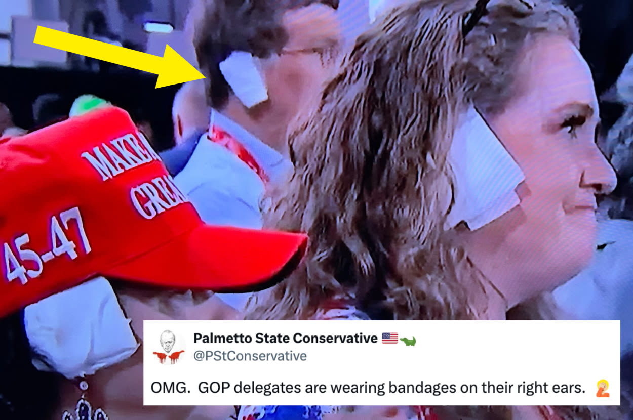 The Funniest Reactions To Republican Delegates Wearing Fake Ear Bandages In Solidarity With Donald Trump