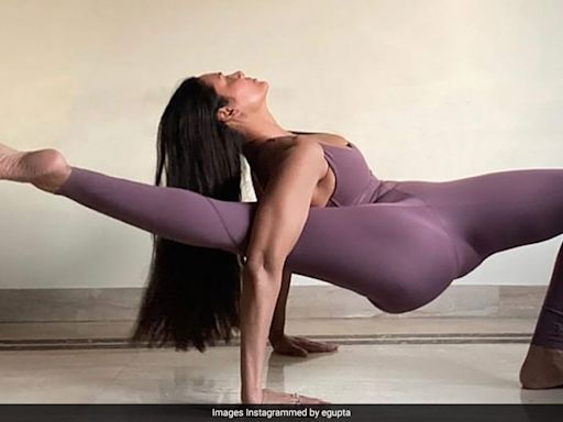 May Your Day Be As Productive As Esha Gupta's Long Stretch Into International Yoga Day 2024