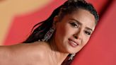 Salma Hayek Goes for a Dip in Vibrant Orange Bikini in New Photos From Mexico