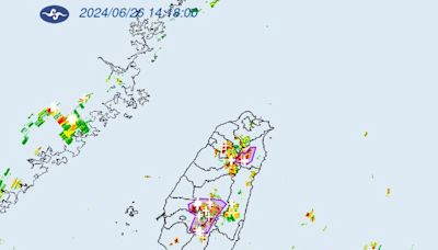 快訊／大雷雨襲4縣市！「山區暴雨」警戒區出爐