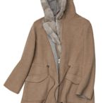 Brunello款式 水貂毛➕喀什米爾羊毛大衣外套