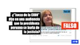 Video muestra la crítica de una comisionada a un proyecto de ley, no de una “jueza” de la CIDH a Boluarte
