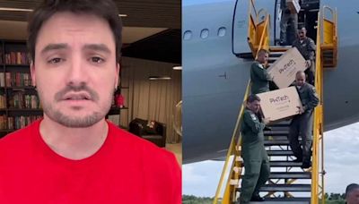 Felipe Neto arrecada R$ 4,8 milhões e mostra compra em avião da FAB