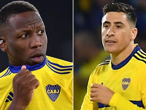 Luis Advíncula y el inesperado gesto de Miguel Merentiel tras su asistencia de gol en Boca Juniors vs Estudiantes