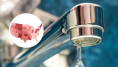 Map shows US drinking water safety issues by state