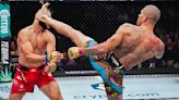 Alex Pereira delivers SPECTACULAR head kick KO at UFC 303