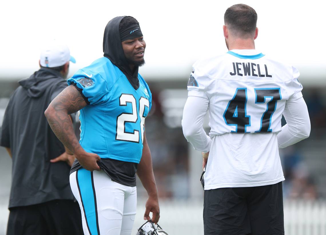 Carolina Panthers place running back on reserve/retired list, add WR to fill roster spot