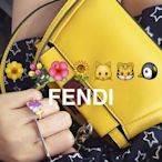 【COCO 精品專賣】Fendi 8M0355 限量 Micro Peek-a-Boo 走秀迷你斜背羊皮包中包 黃 現貨