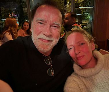 Arnold Schwarzenegger and Uma Thurman Have “Batman ”Reunion: 'Freeze and Ivy, Reunited'