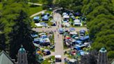 Seattle church leads counterprotest through UW protest encampment