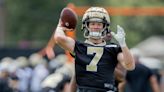 Taysom Hill still practicing at QB during Saints minicamp workout