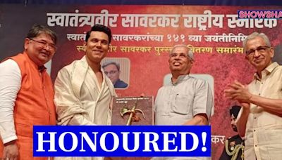 WATCH: Randeep Hooda Receives The Swatantrya Veer Sawarkar Award In Mumbai - News18