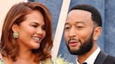 Chrissy Teigen & John Legend Rock Matching Purple Disco Outfits on IG