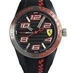 Scuderia Ferrari 法拉利 超越極限碳纖維紋運動錶-黑/44mmFA0830336