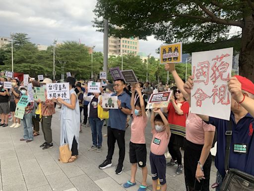 台中學生民眾參與青鳥行動 抗議強行通過法案違反民主價值