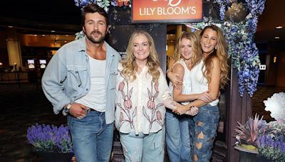 Blake Lively Made It Ends With Us Costar Brandon Sklenar Floral Jeans