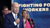 Biden will meet Wednesday with top union leaders as he seeks to reassure worried Democrats