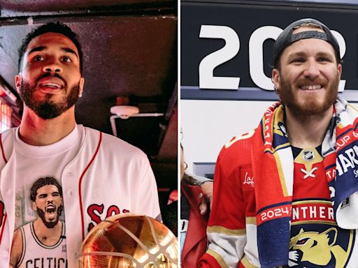 High School Friends Jayson Tatum and Matthew Tkachuk Win 1st Championships Exactly 1 Week Apart