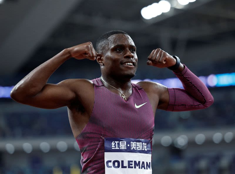 Athletics-American Coleman believes Bolt’s 100m record could fall soon