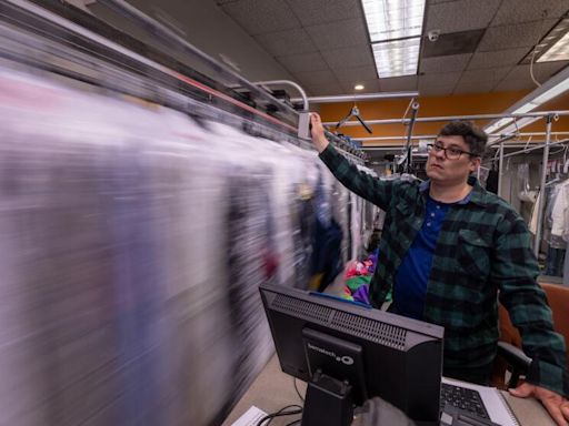 Inside a struggling dry cleaner in a DTLA 'zombie' building