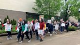 Demonstrators gather at UW-Oshkosh campus for pro-Palestine protest