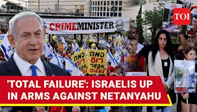 Israeli Protesters Blocked Highway Demand Hostage Deal, Netanyahu's Exit | International - Times of India Videos