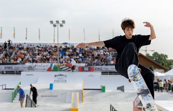 Nyjah Huston out as Horigome Yuto and Jagger Eaton advance in dramatic opener at Olympic Qualifier Series Budapest