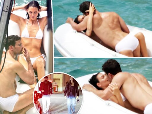 Speedo-clad Theo James gets hot and heavy with Leonardo DiCaprio’s girlfriend, Vittoria Ceretti, for Dolce & Gabbana ad