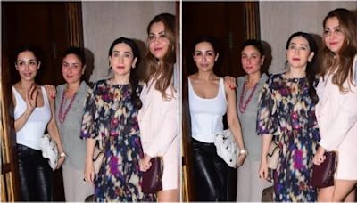 Kareena Kapoor and Malaika Arora make neutrals look chic; Karisma Kapoor-Amrita Arora stun in stylish fits on night out