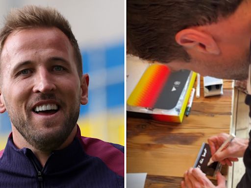 Harry Kane reveals note from Bayern team-mate after England arrive at Euros base