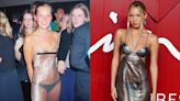 Lila Moss copied her mom Kate Moss' see-through silver dress 30 years later