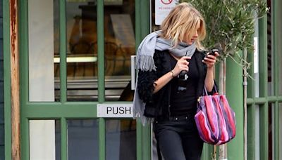 Throwback Thursday: Sienna Miller Carrying the Prada Trembled Blossoms Bag