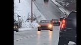 Video shows car slide off Missouri road as more freezing rain is forecast for KC area