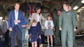 Cockpit treat for royal children as they visit airshow