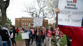 Job cuts at Rutgers Writing Program turns strike anniversary into protest