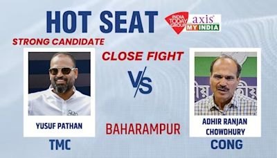 Trinamool's Yusuf Pathan has edge over Adhir Ranjan in Baharampur: Exit poll