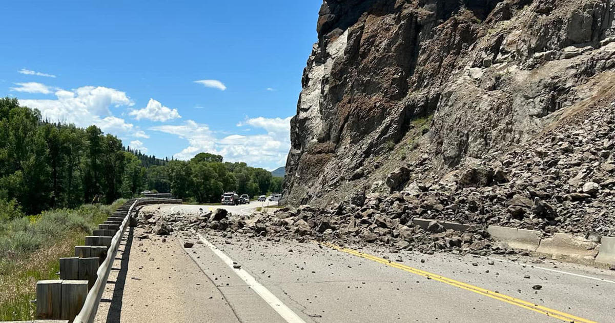 Large rock slide in Colorado closes both directions of Highway 40